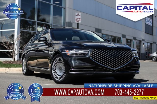 Vik Black 2020 Genesis G90 3.3T Premium RWD Sedan Rear-Wheel Drive 8-Speed Automatic