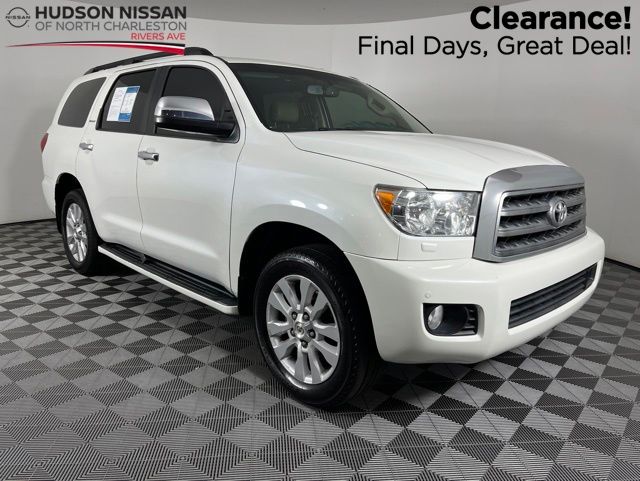 White (Blizzard Pearl) 2017 Toyota Sequoia Platinum SUV / Crossover 4X2 6-Speed Automatic