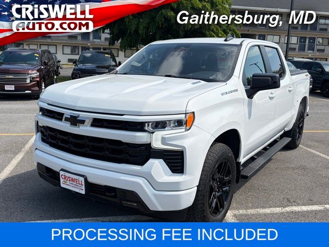 Summit White 2023 Chevrolet Silverado 1500 Pickup Truck Four-Wheel Drive Automatic