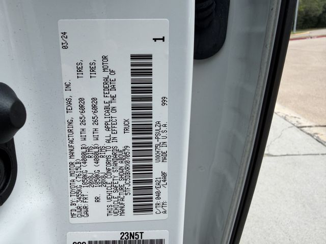 2024 Toyota Tundra Hybrid Limited White at Gullo Toyota