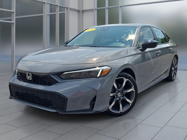Gray 2026 Honda Civic Hybrid Sedan Front-Wheel Drive Continuously Variable Transmission