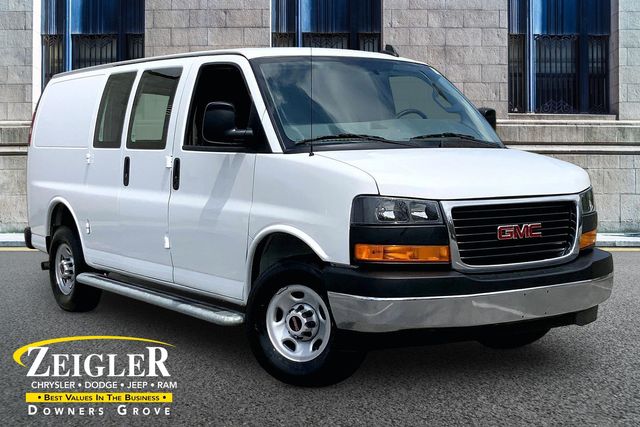 Summit White 2024 GMC Savana Cargo Van Rear-Wheel Drive 8-Speed Automatic Overdrive