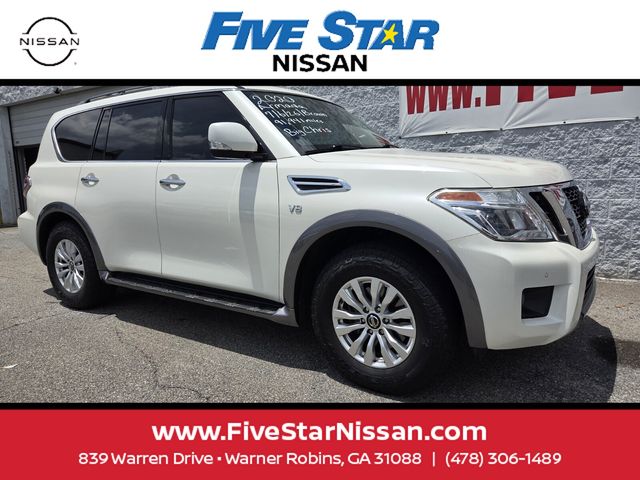 Pearl White 2020 Nissan Armada SUV / Crossover 4X2 7-Speed Automatic