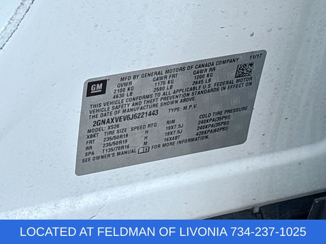 Used 2018 Chevrolet Equinox For Sale in Livonia, MI