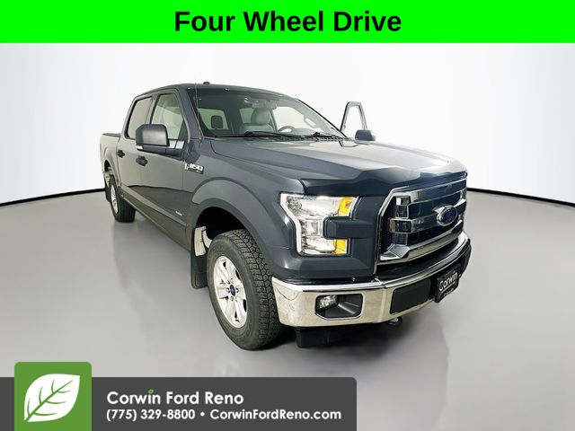 Lithium Gray 2017 Ford F-150 XLT SuperCrew 4WD Pickup Truck Four-Wheel Drive Automatic