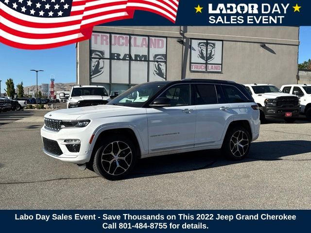 Bright White Clearcoat 2022 Jeep Grand Cherokee SUV / Crossover Four-Wheel Drive 8-Speed Automatic