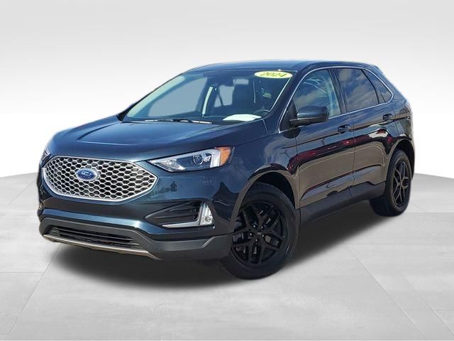 Blue Metallic 2024 Ford Edge SEL AWD SUV / Crossover All-Wheel Drive 8-Speed Automatic