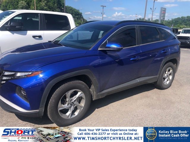 Intense Blue 2022 Hyundai Tucson SUV / Crossover All-Wheel Drive 8-Speed Automatic