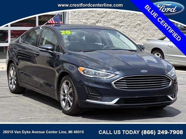 Alto Blue Metallic Tinted Clearcoat 2020 Ford Fusion Sedan Front-Wheel Drive 6-Speed Automatic
