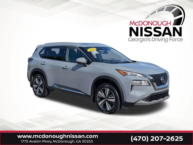 Boulder Gray 2021 Nissan Rogue SL FWD SUV / Crossover Front-Wheel Drive Continuously Variable Transmission
