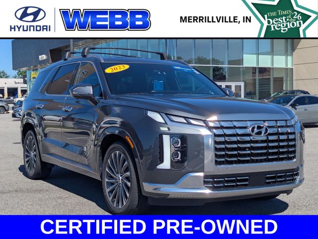 Gray (Steel Graphite) 2023 Hyundai Palisade Calligraphy AWD SUV / Crossover All-Wheel Drive 8-Speed Automatic