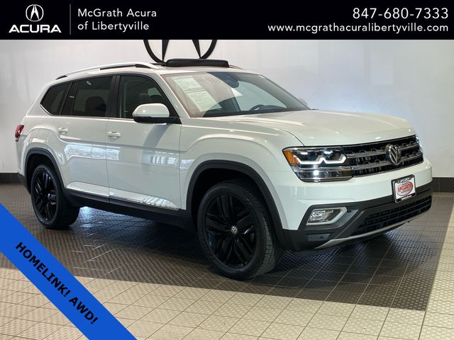 Pure White 2019 Volkswagen Atlas SEL 4Motion SUV / Crossover All-Wheel Drive 8-Speed Automatic