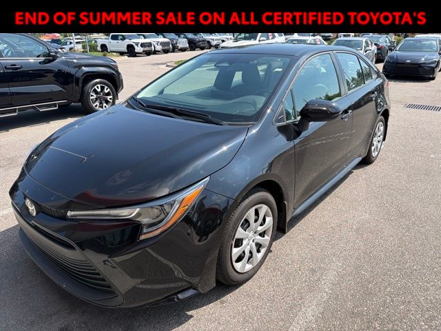 Black 2026 Toyota Corolla Sedan Front-Wheel Drive Continuously Variable Transmission