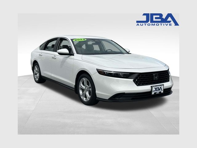 Platinum White Pearl 2024 Honda Accord Sedan Front-Wheel Drive Continuously Variable Transmission