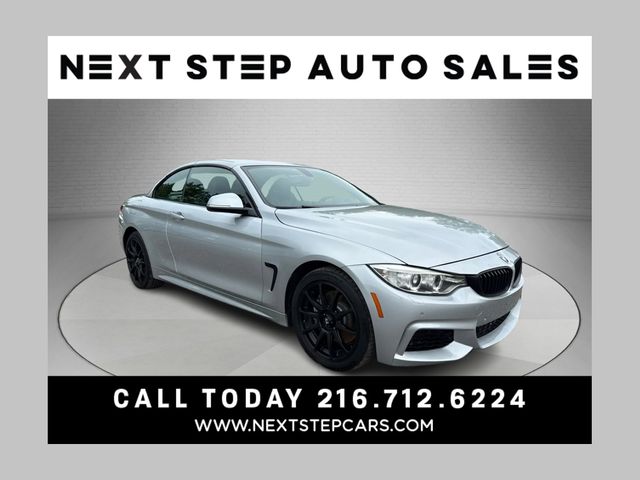 Glacier Silver Metallic 2015 BMW 4 Series Convertible All-Wheel Drive 8-Speed Automatic