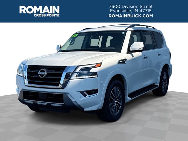 Aspen White Tricoat 2023 Nissan Armada SUV / Crossover Four-Wheel Drive 7-Speed Automatic