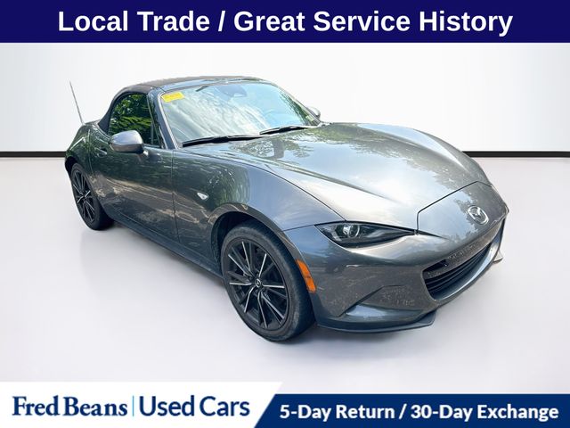 Machine Gray Metallic 2024 Mazda MX-5 Miata Convertible Rear-Wheel Drive 6-Speed Automatic
