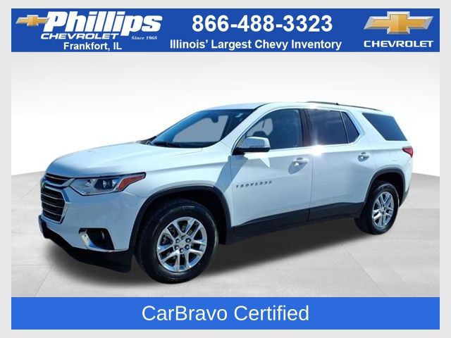 Summit White 2021 Chevrolet Traverse LT Cloth FWD SUV / Crossover Front-Wheel Drive 9-Speed Automatic