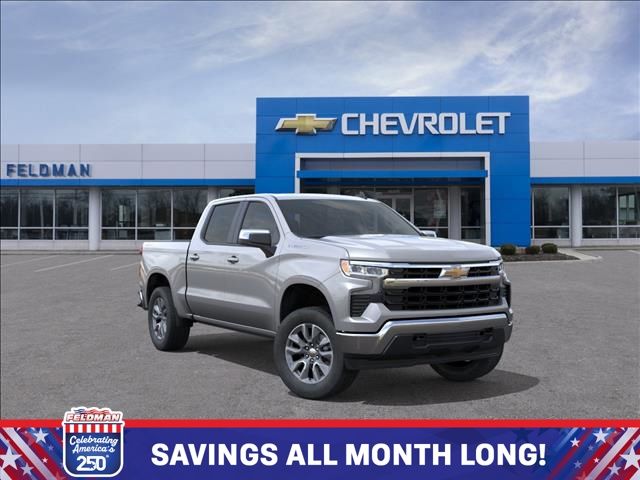 Sterling Gray Metallic 2026 Chevrolet Silverado 1500 Pickup Truck Four-Wheel Drive Automatic