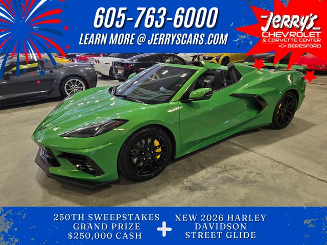 Roswell Green Metallic 2026 Chevrolet Corvette Stingray 2LT Convertible RWD Convertible Rear-Wheel Drive 8-Speed Dual Clutch