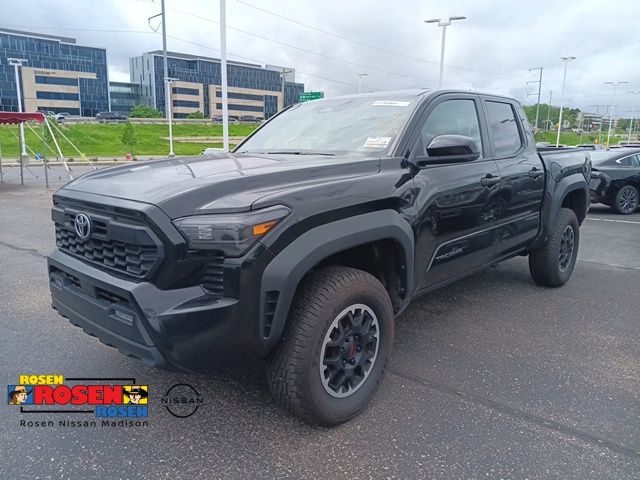 Black 2024 Toyota Tacoma TRD Off-Road Double Cab 4WD Pickup Truck Four-Wheel Drive 8-Speed Automatic