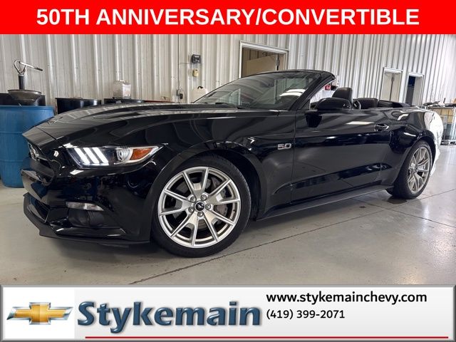 Black 2015 Ford Mustang Convertible Rear-Wheel Drive 6-Speed Manual