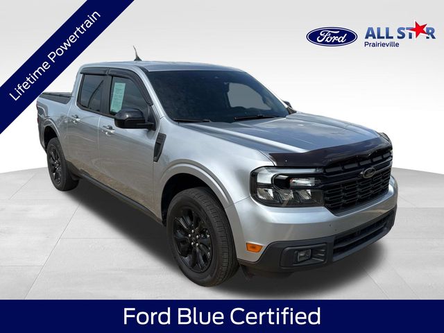 Iconic Silver Metallic 2023 Ford Maverick Lariat SuperCrew FWD Pickup Truck Front-Wheel Drive Continuously Variable Transmission