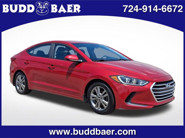Scarlet Red 2018 Hyundai Elantra Sedan Front-Wheel Drive 6-Speed Automatic