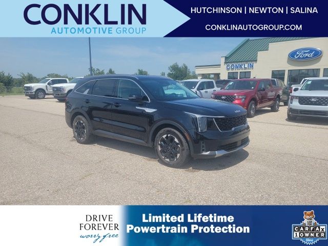 Ebony Black 2024 Kia Sorento SUV / Crossover Front-Wheel Drive 8-Speed Automatic