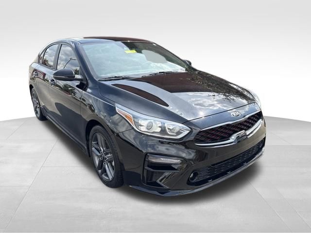 Aurora Black Pearl 2021 Kia Forte Sedan Front-Wheel Drive Continuously Variable Transmission