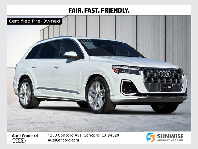 Glacier White 2025 Audi Q7 SUV / Crossover All-Wheel Drive 8-Speed Automatic