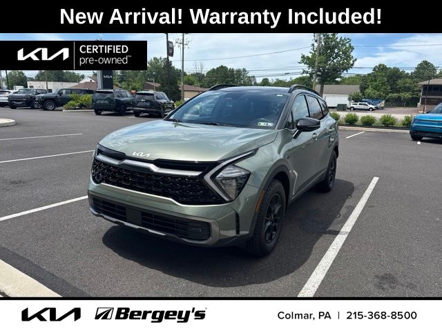 Jungle Green/Ebony Black Roof 2023 Kia Sportage SUV / Crossover All-Wheel Drive 8-Speed Automatic