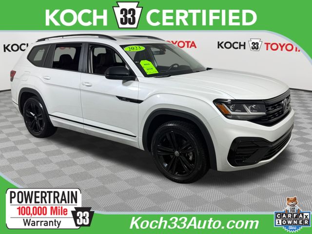 Opal White 2023 Volkswagen Atlas SUV / Crossover All-Wheel Drive 8-Speed Automatic