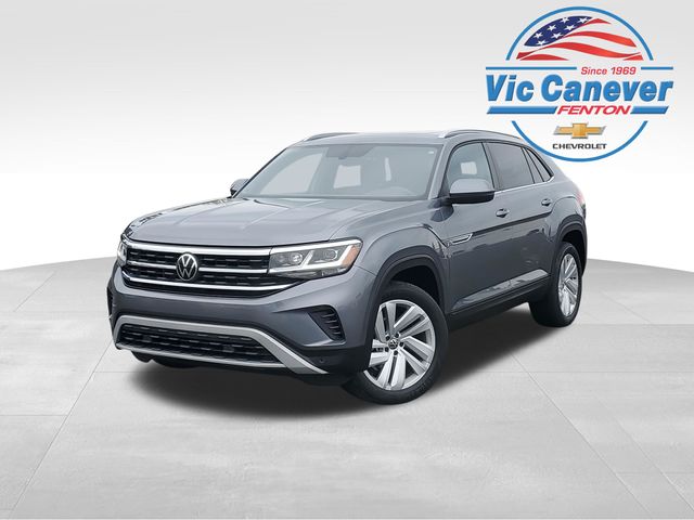 Silver 2021 Volkswagen Atlas Cross Sport SE 4Motion with Technology SUV / Crossover All-Wheel Drive 8-Speed Automatic