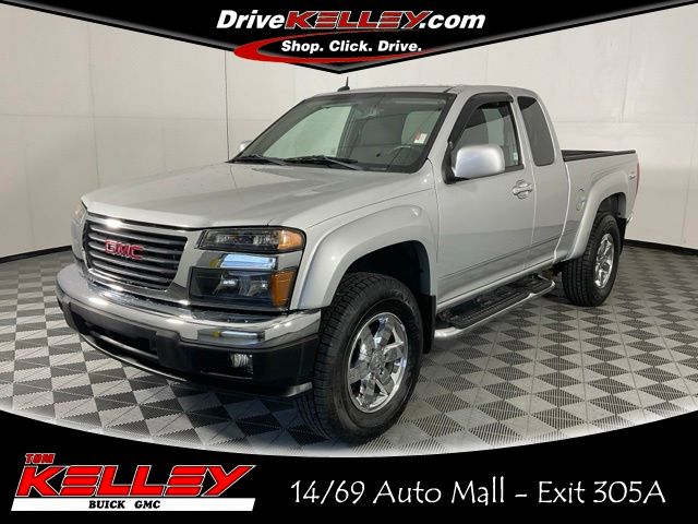 Pure Silver Metallic 2012 GMC Canyon Pickup Truck Four-Wheel Drive 4-Speed Automatic Overdrive
