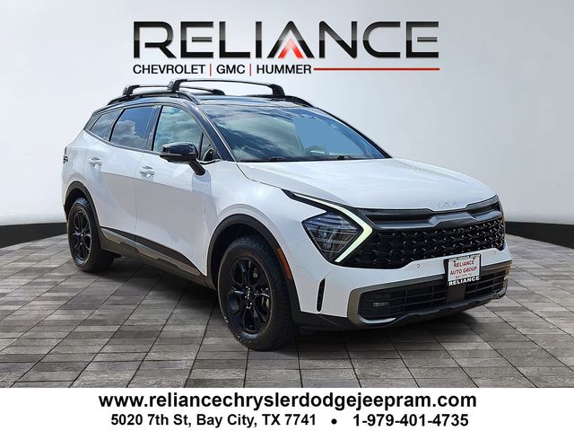 Glacier White Pearl/Ebony Black Roof 2024 Kia Sportage SUV / Crossover All-Wheel Drive 8-Speed Automatic