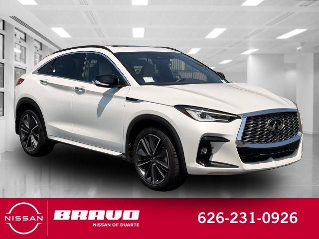 White 2025 INFINITI QX55 SUV / Crossover All-Wheel Drive Continuously Variable Transmission