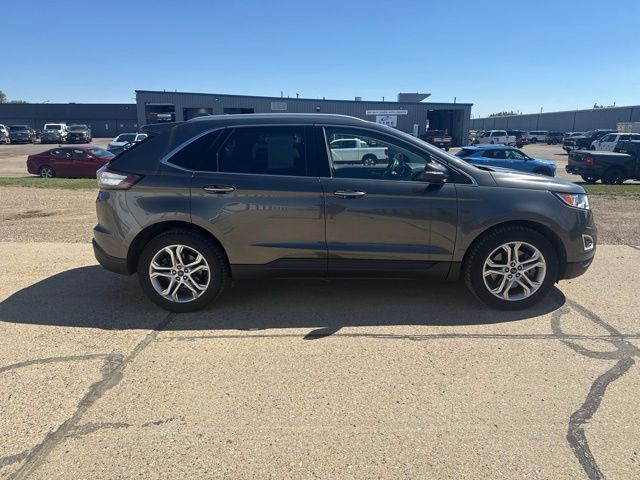 2016 Gray Ford Edge Titanium AWD SUV
