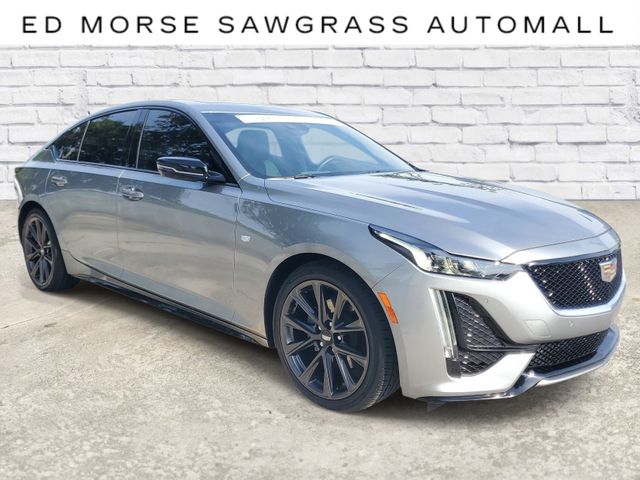 Argent Silver Metallic 2023 Cadillac CT5 Sedan Rear-Wheel Drive Automatic