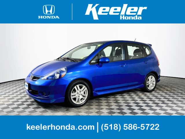 Vivid Blue Pearl 2007 Honda Fit Hatchback Front-Wheel Drive 5-Speed Manual
