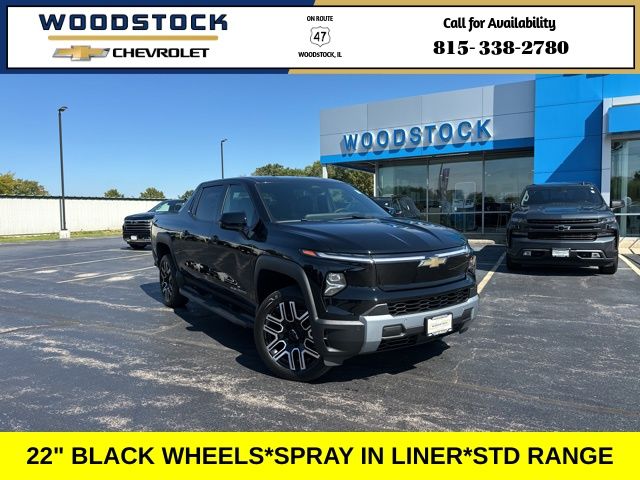 Black 2026 Chevrolet Silverado EV Pickup Truck All-Wheel Drive 1-Speed Automatic