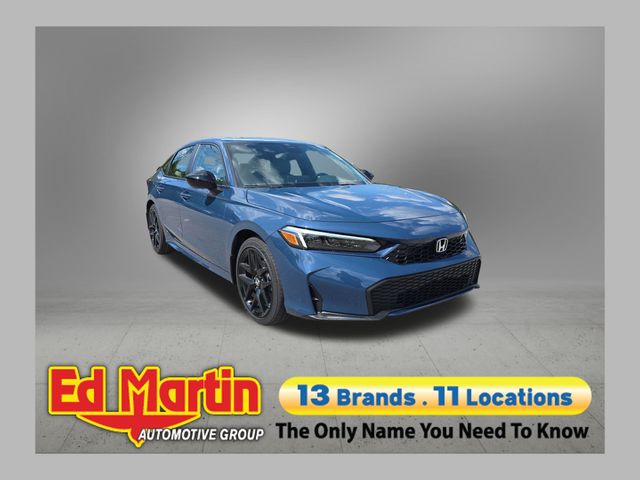 Blue Lagoon 2026 Honda Civic Hybrid Sedan Front-Wheel Drive Continuously Variable Transmission