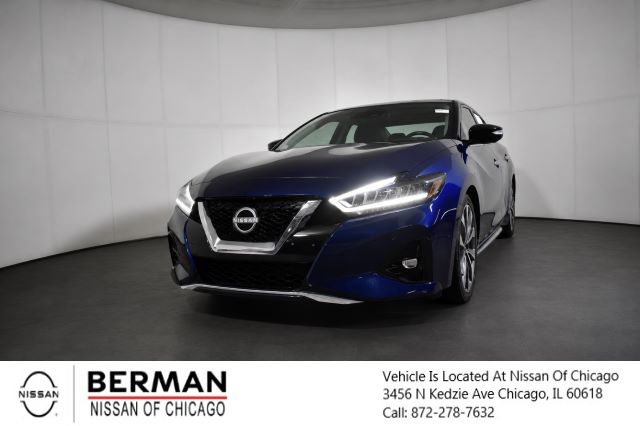 Deep Blue Pearl 2023 Nissan Maxima Platinum FWD Sedan Front-Wheel Drive Continuously Variable Transmission