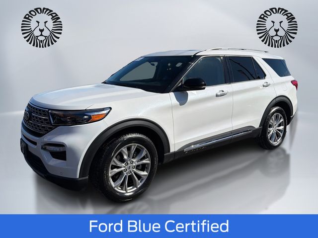 Star White Metallic Tri-Coat 2024 Ford Explorer Limited AWD SUV / Crossover All-Wheel Drive Automatic