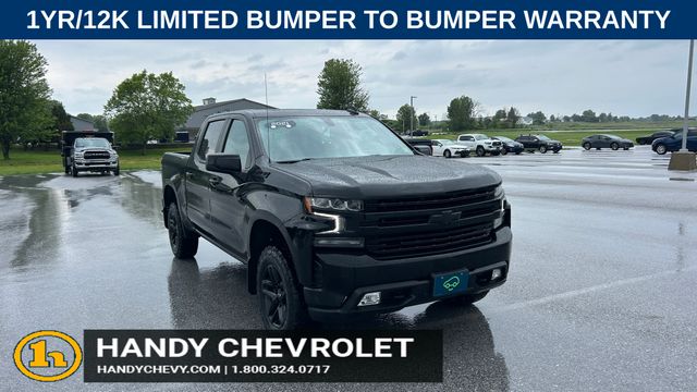 Black 2021 Chevrolet Silverado 1500 Pickup Truck Four-Wheel Drive Automatic