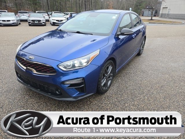 Deep Sea Blue 2020 Kia Forte GT Line FWD Sedan Front-Wheel Drive Continuously Variable Transmission