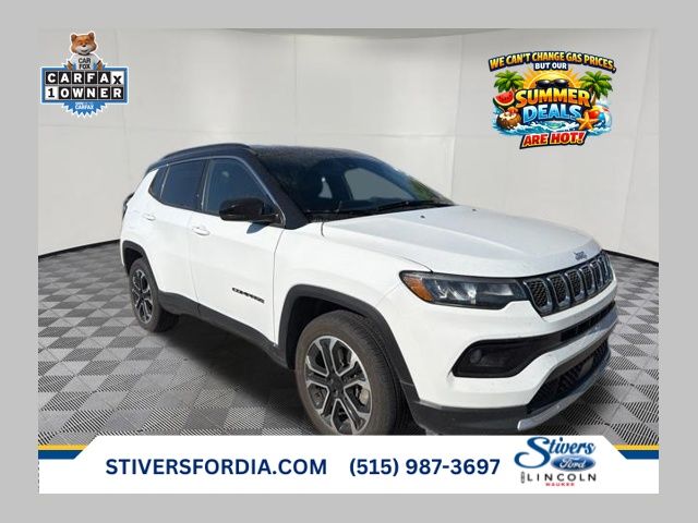 Bright White Clearcoat 2024 Jeep Compass Limited 4WD SUV / Crossover Four-Wheel Drive 8-Speed Automatic