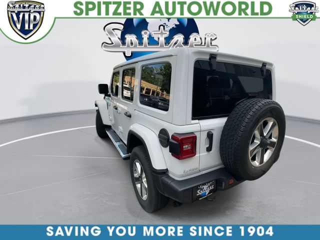 2021 Jeep Wrangler Unlimited Sahara White at Klick Lewis Buick Chevrolet
