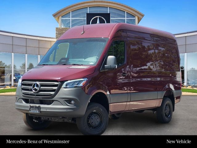 Velvet Red 2026 Mercedes-Benz Sprinter Cargo Van All-Wheel Drive 9-Speed Automatic
