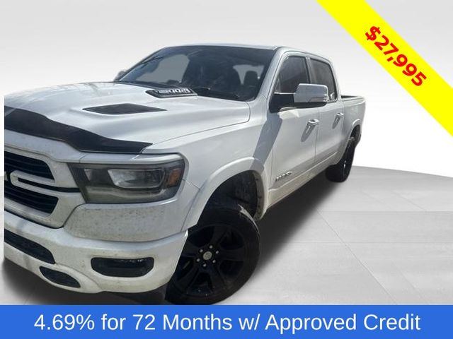Bright White Clearcoat 2021 RAM 1500 Laramie Crew Cab RWD Pickup Truck 4X2 8-Speed Automatic